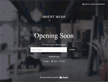 Tablet Screenshot of invertwear.com